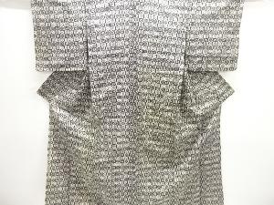 アンティーク　遠州緞子模様手織り紬着物